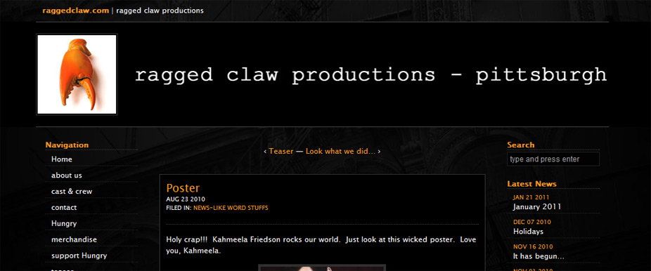 Ragged Claw Productions Screenshot